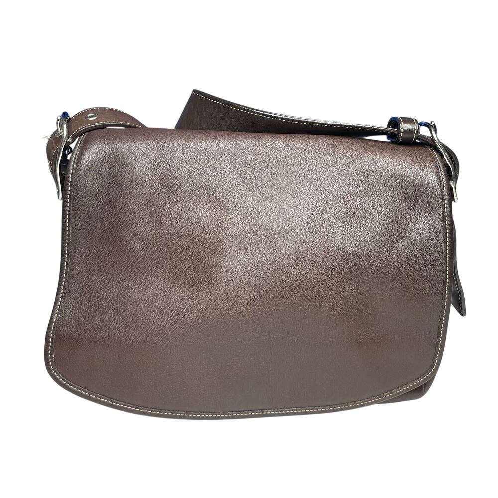Coach Vintage Legacy Saddle Flap Crossbody Messenger Bag Brown Chocolate. - Picture 3 of 16